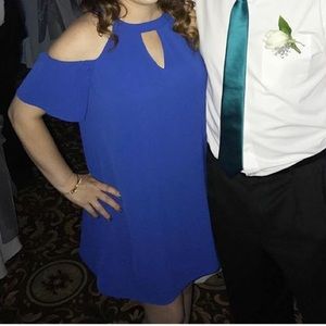 Royal blue cocktail dress